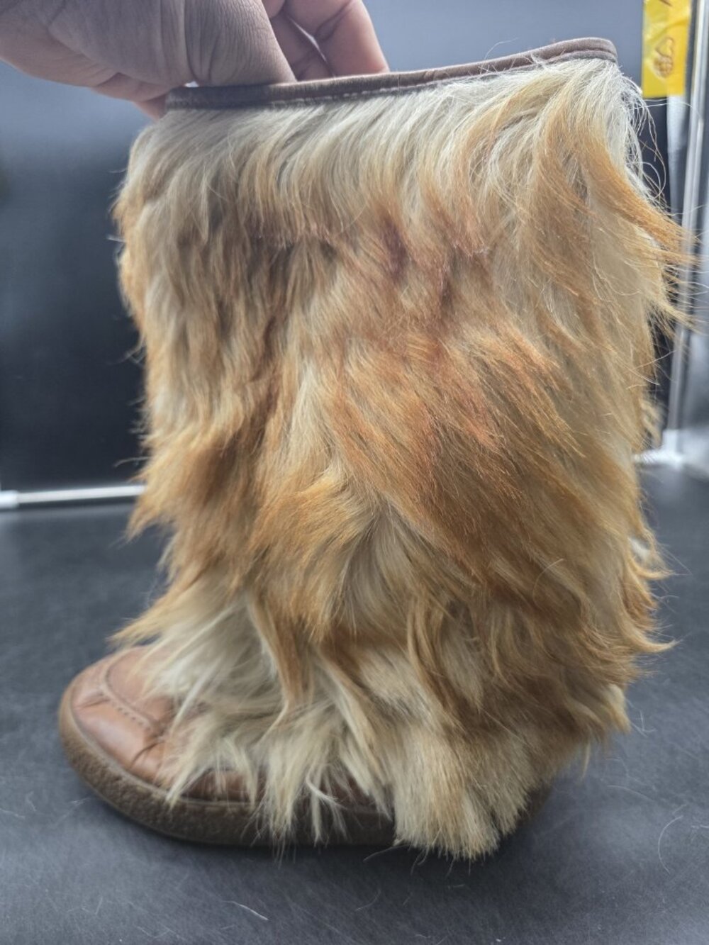 Vintage Husky BastienBoots Womens Size 7 Fur Trim Mid Calf Winter 06717 6807 - Picture 4 of 11